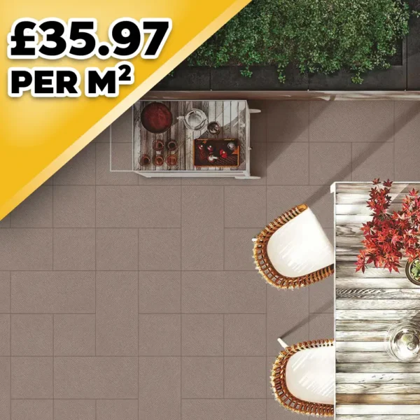 Rockdeck Barberino Nero Outdoor Porcelain Paving  5.76M2