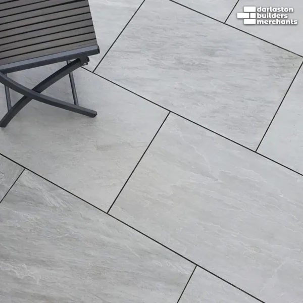 Kandla Grey 20mm Outdoor Porcelain Paving TIle | 900 x 600mm