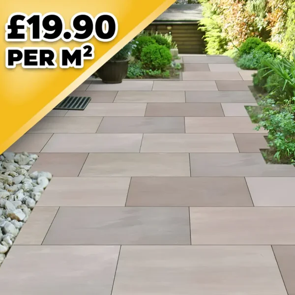 Raj Green Porcelain Paving Tile