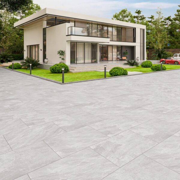 Riveria Gris (Grey) 20mm Outdoor Porcelain Paving TIle | 900 x 600mm