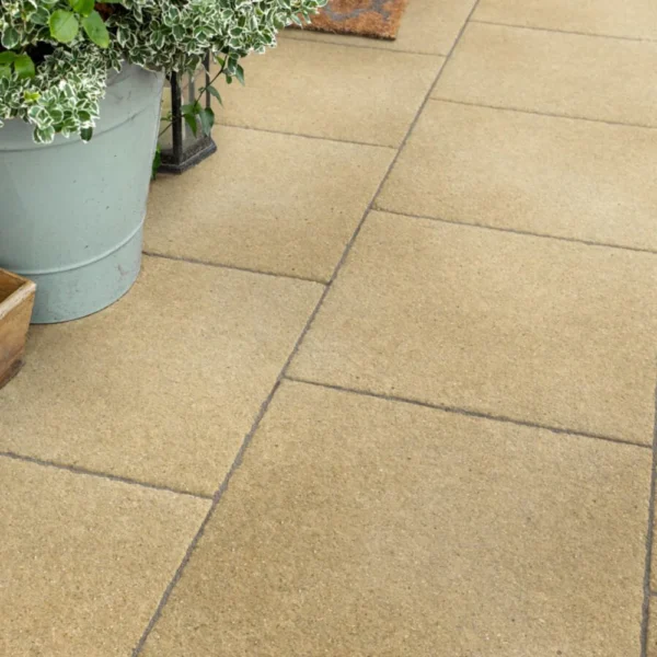 Textured Buff 450x450mm Paving Slab