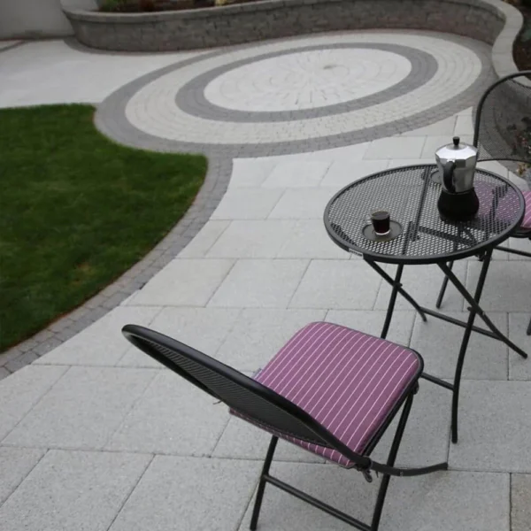 New Grange Silver Granite Paving Slab 400x400x40mm