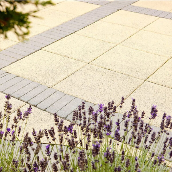 New Grange Buff Granite Paving Slab 400x400x40mm