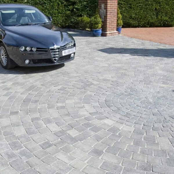 Premium 50mm Montford Silver Haze Trio 3 Sized Block Paver