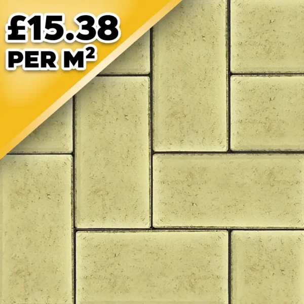 Barleystone Larchfield Trade Yellow 60mm Block Paver