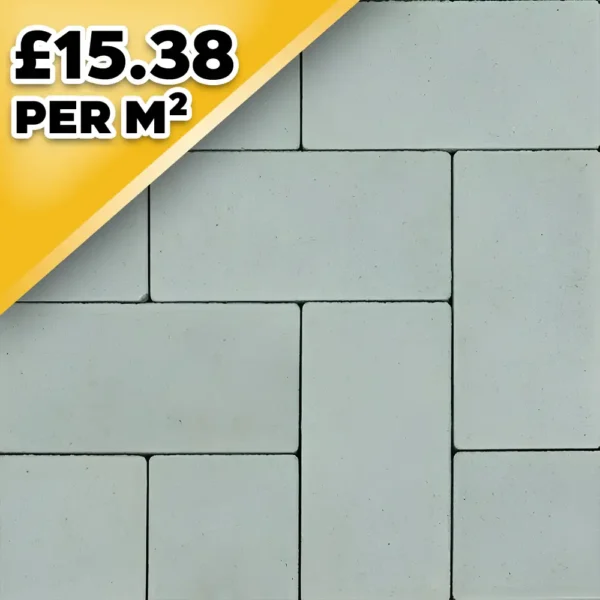 Barleystone Larchfield Trade Light grey 60mm Block Paver