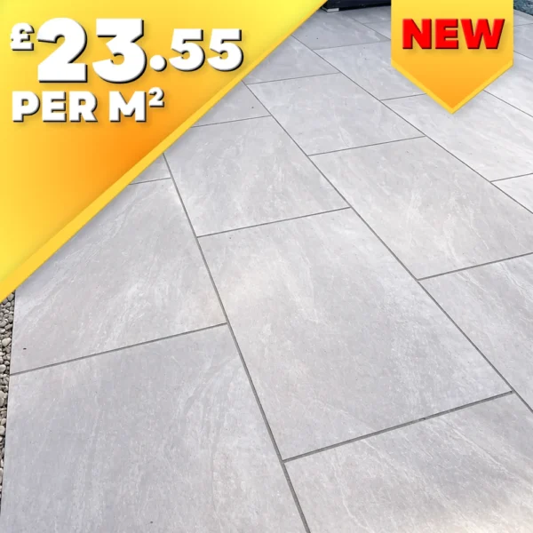 Basaltine Gris 20mm Outdoor Porcelain Paving Tile 900x600